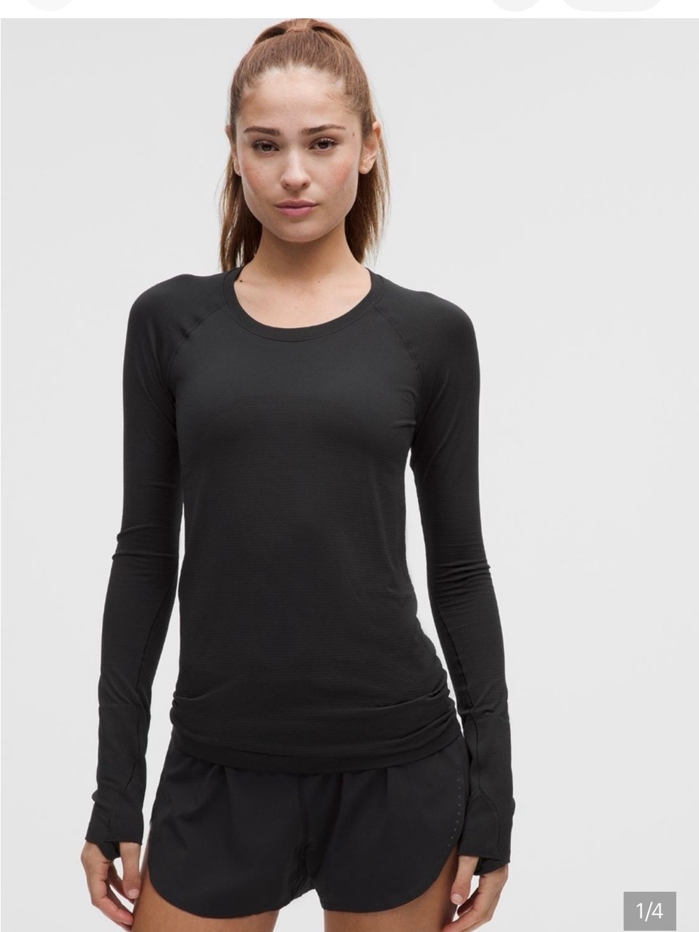 Lululemon Swiftly Long Sleeve (OG) Black size 10